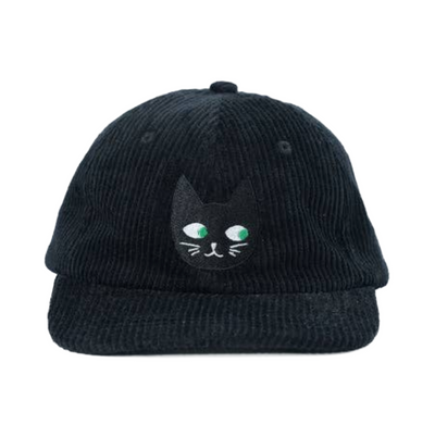 Black Cat Corduroy Hat