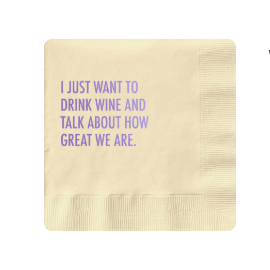 Wine and Great Cocktail Napkins