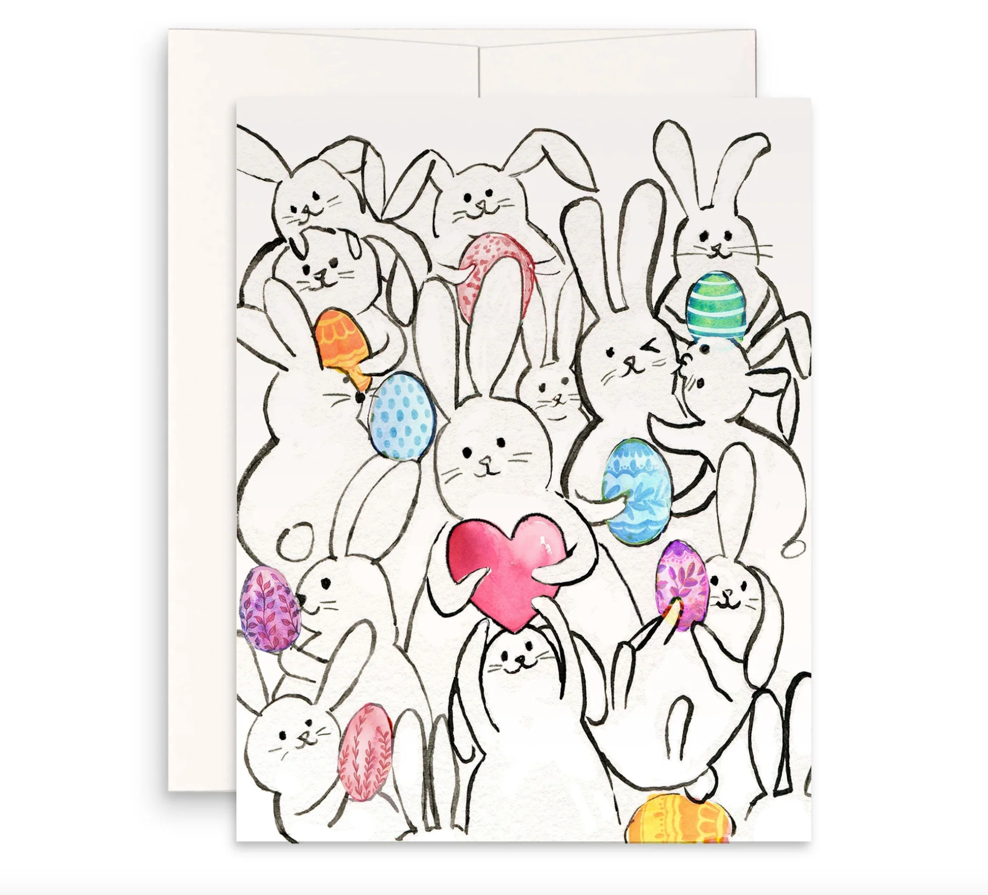 Watercolor Easter Egg Greeting card