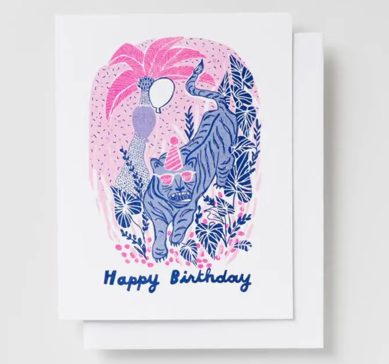 Tiger Birthday greeting card