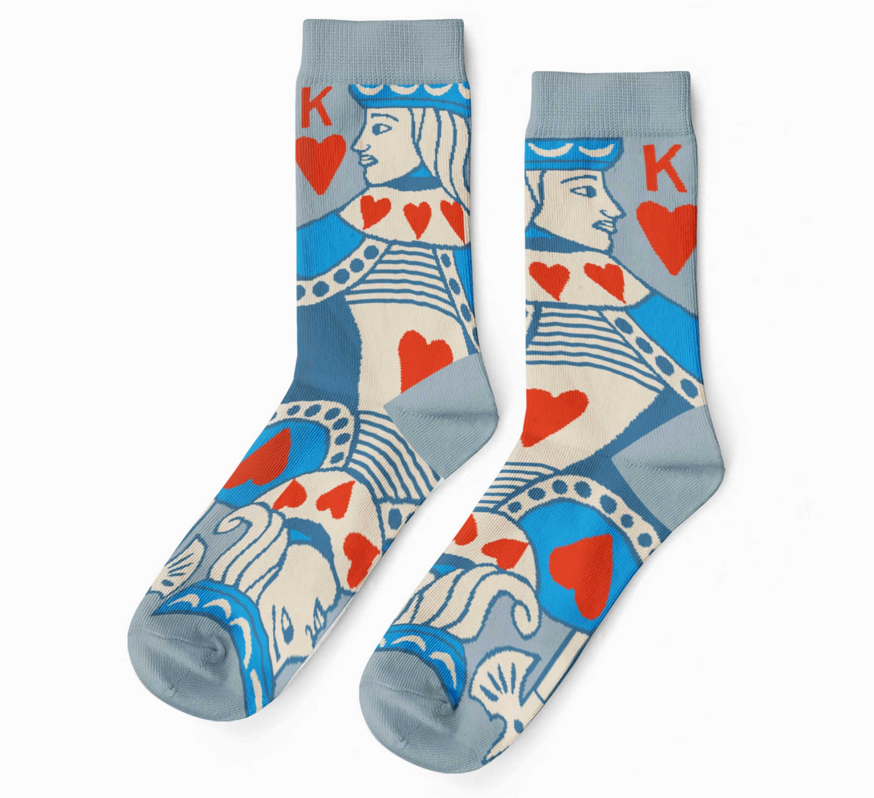 King of Hearts socks Large