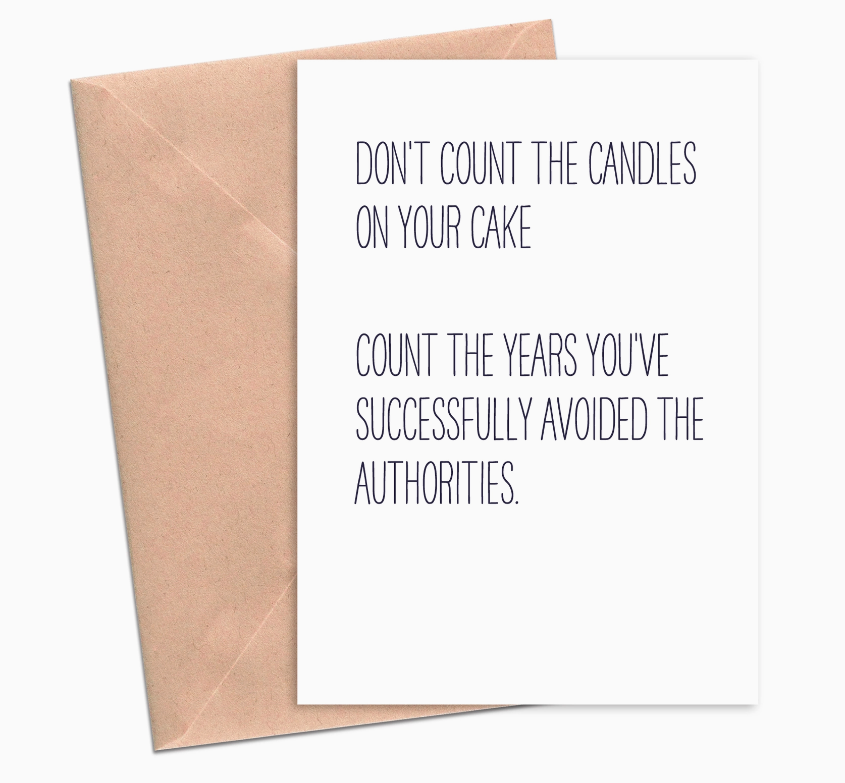 Count Your Candles card Crimson