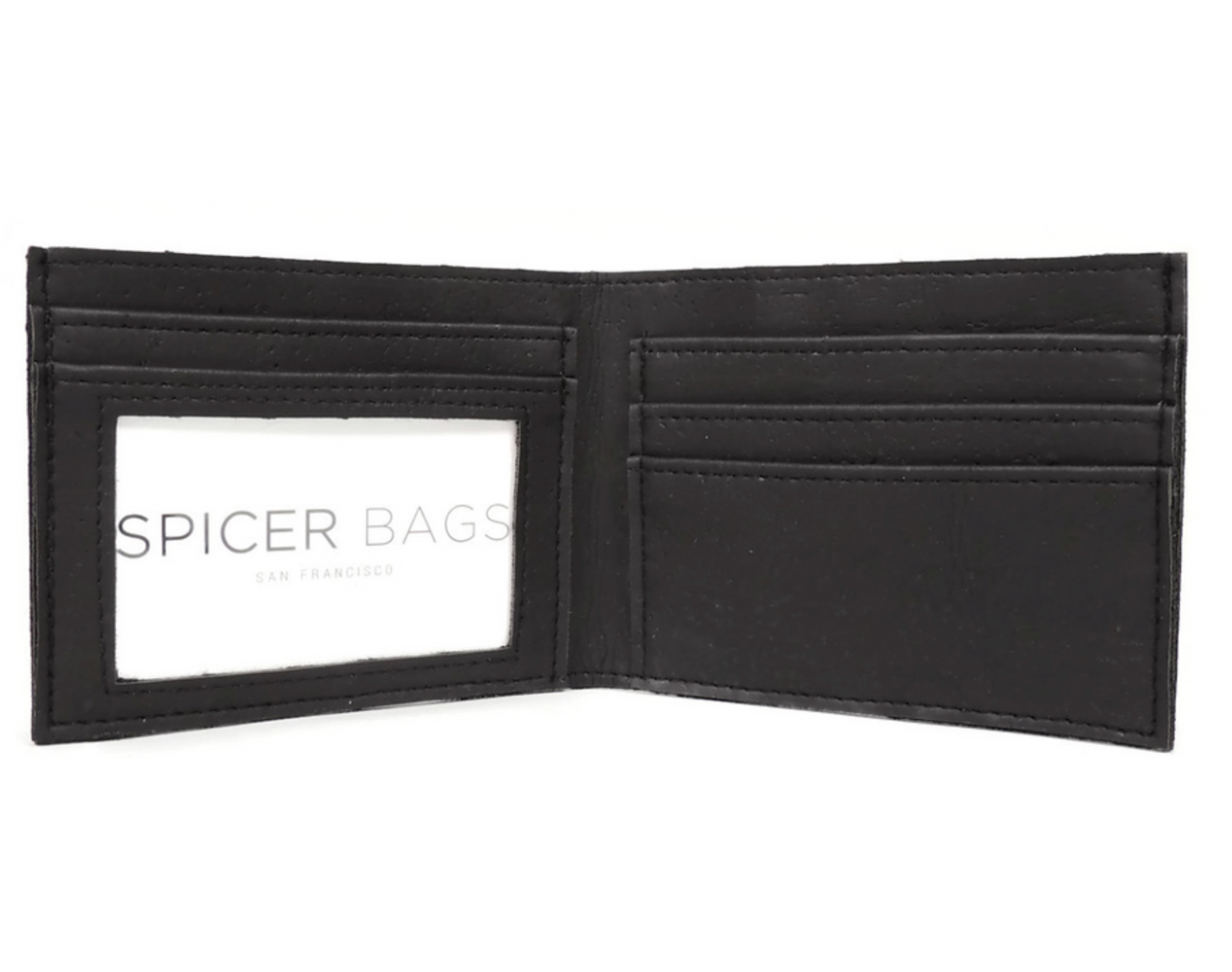 Bi-Fold Wallet Blk Cork Spicer