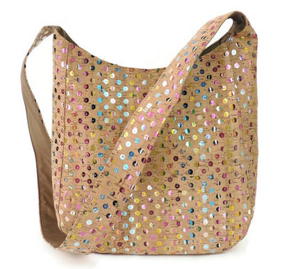 Sling Bag Cork Sequin
