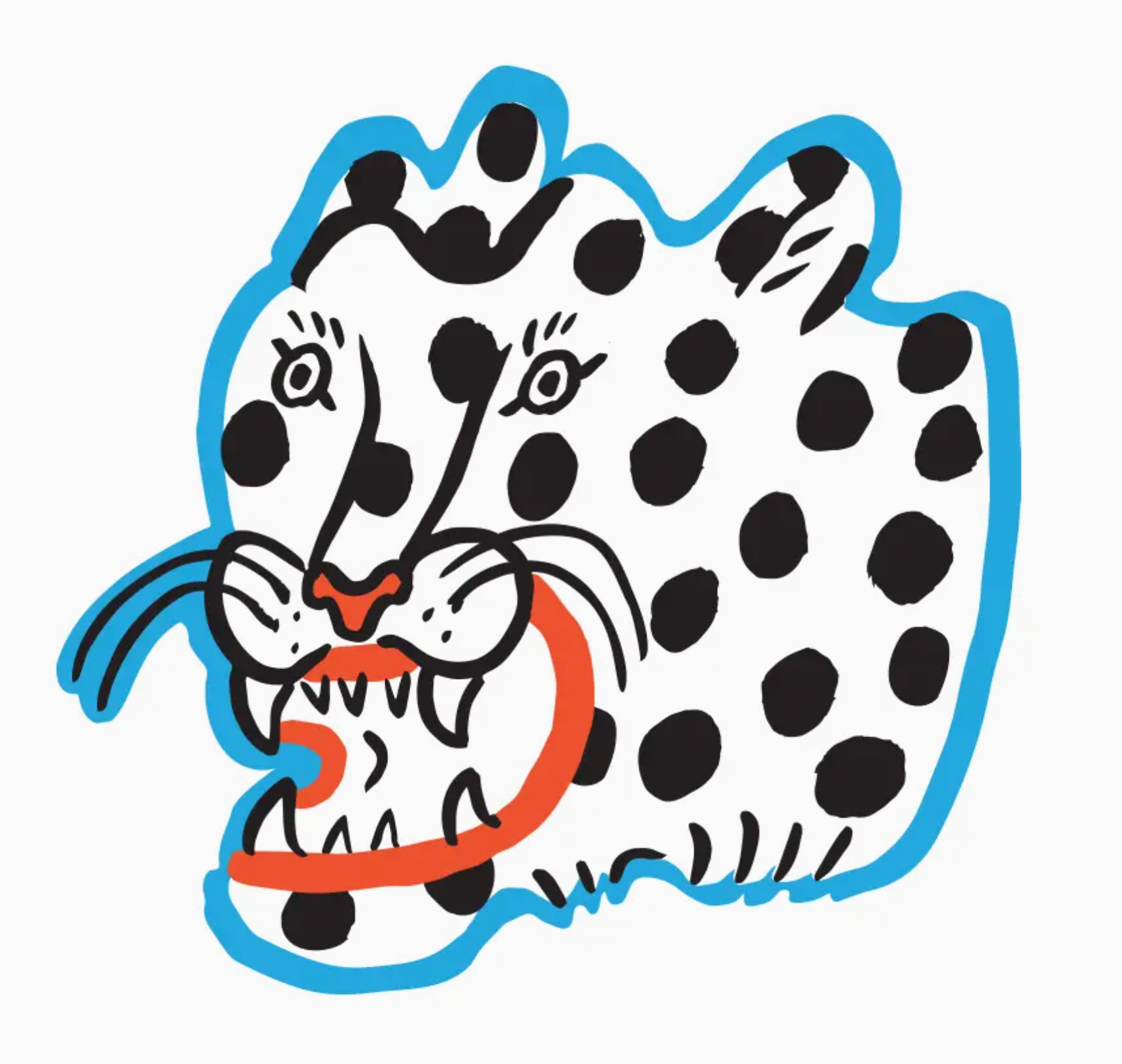 Cheetah Head sticker Micotti