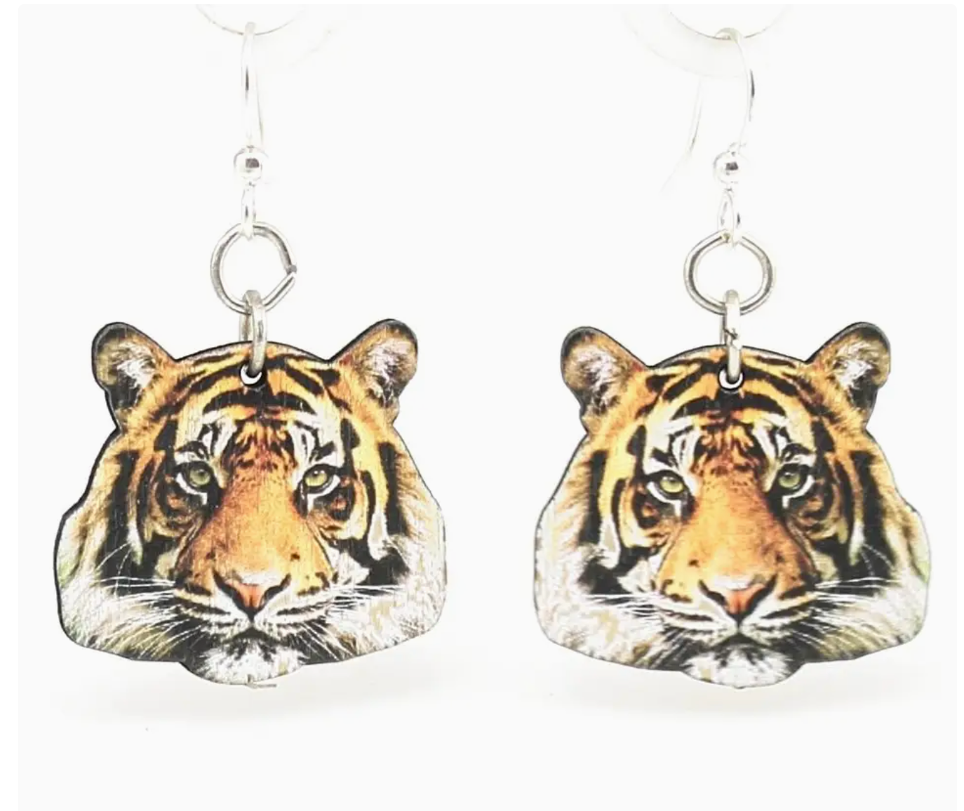 Tiger Head Dangle Earring