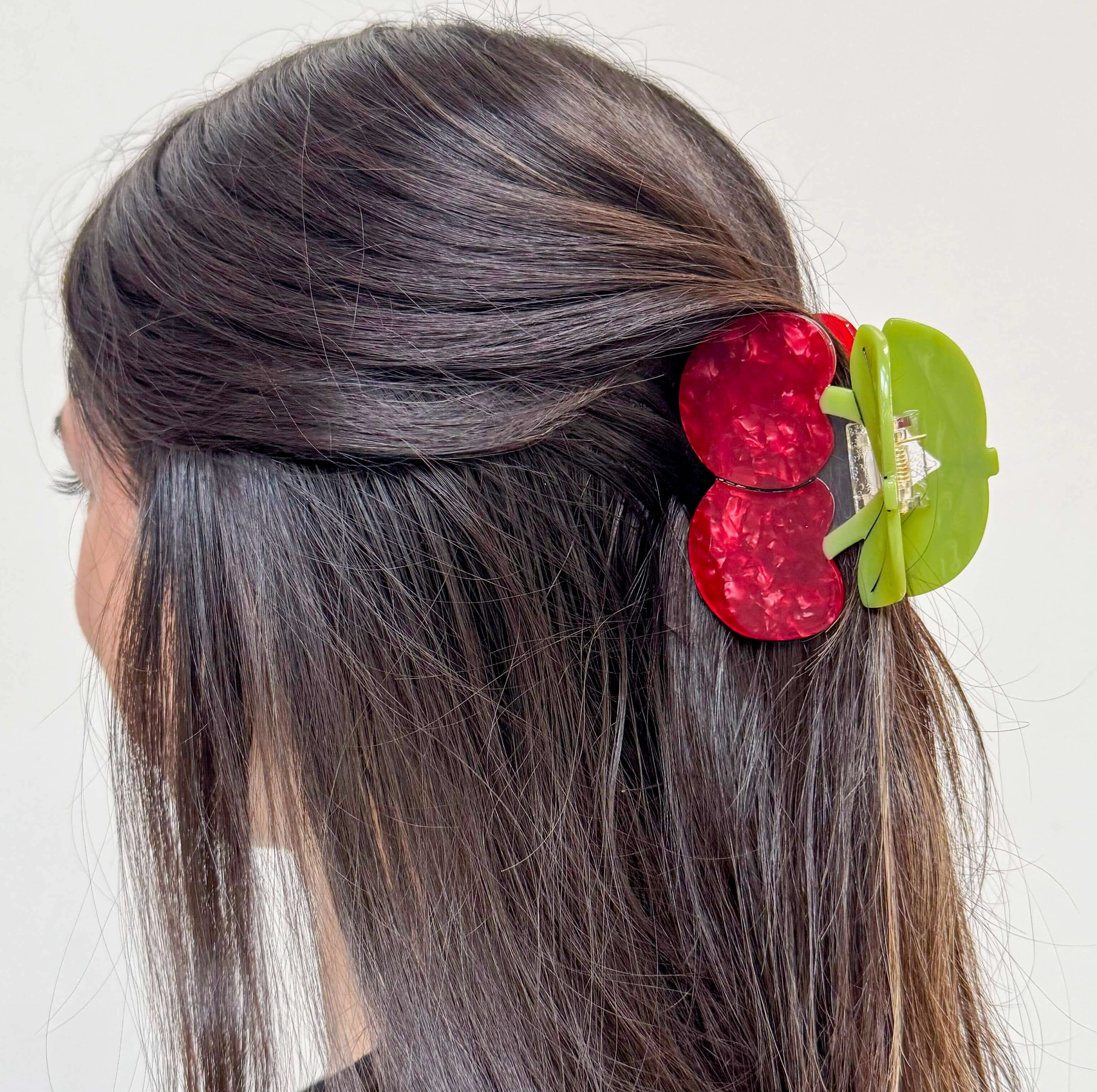 Cherry hair claw
