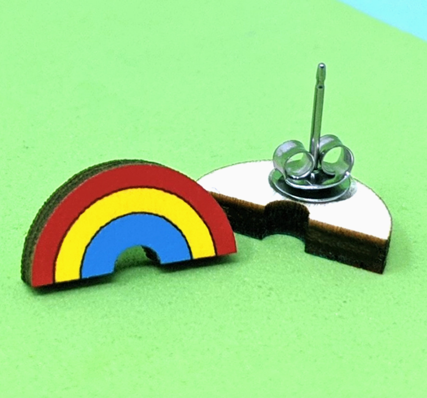 RYB Rainbow Wood Studs