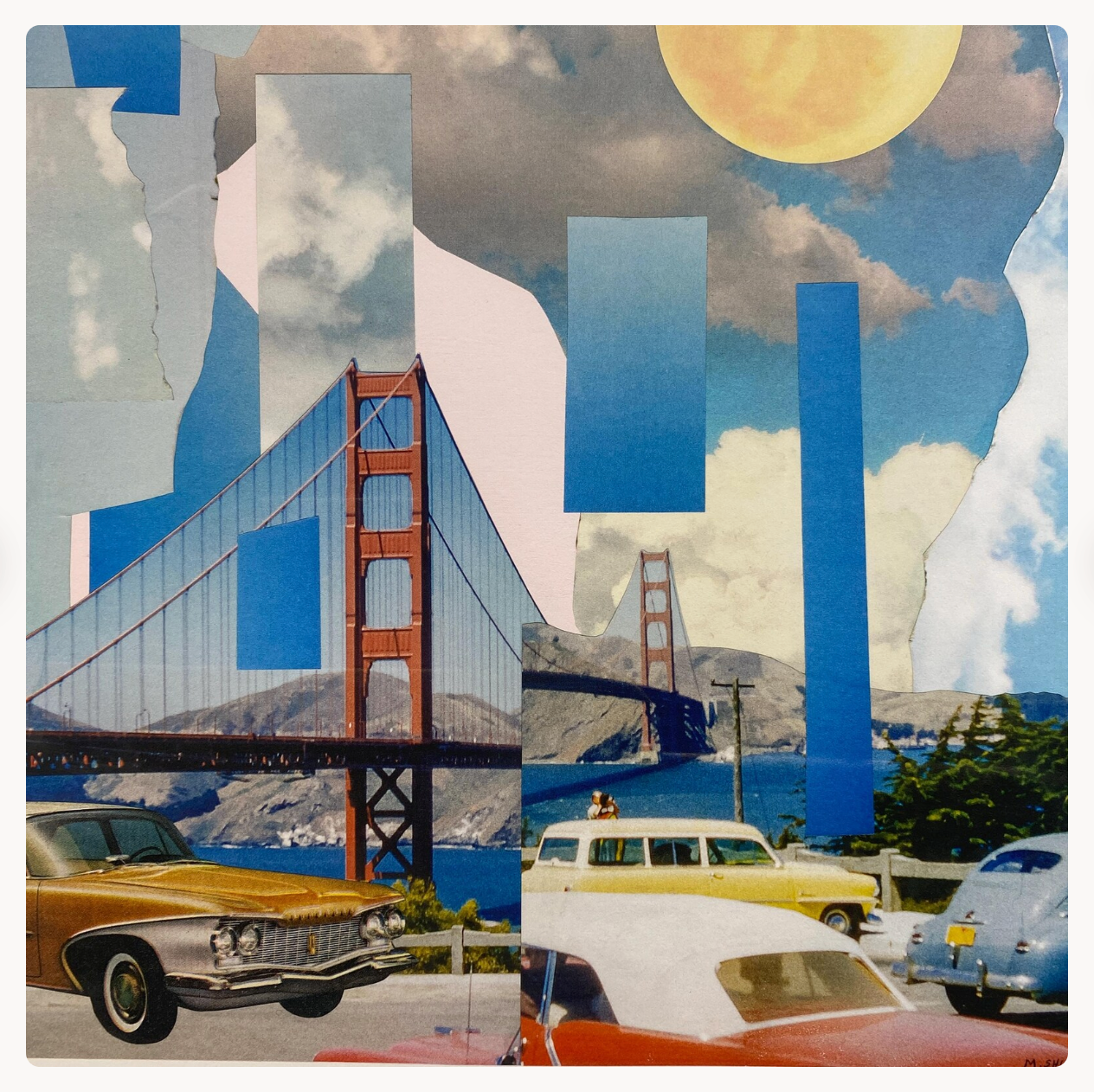 GGB and Cars Collage 12x12