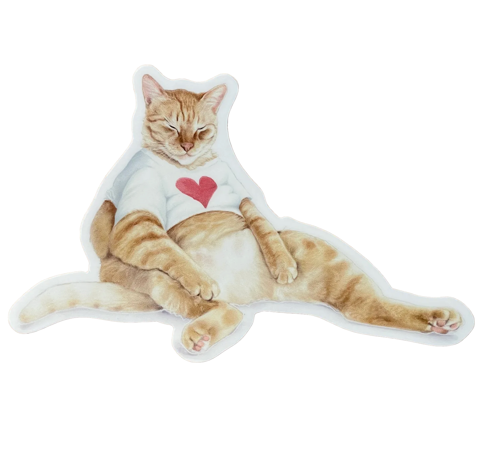 Orange Tabby Sticker