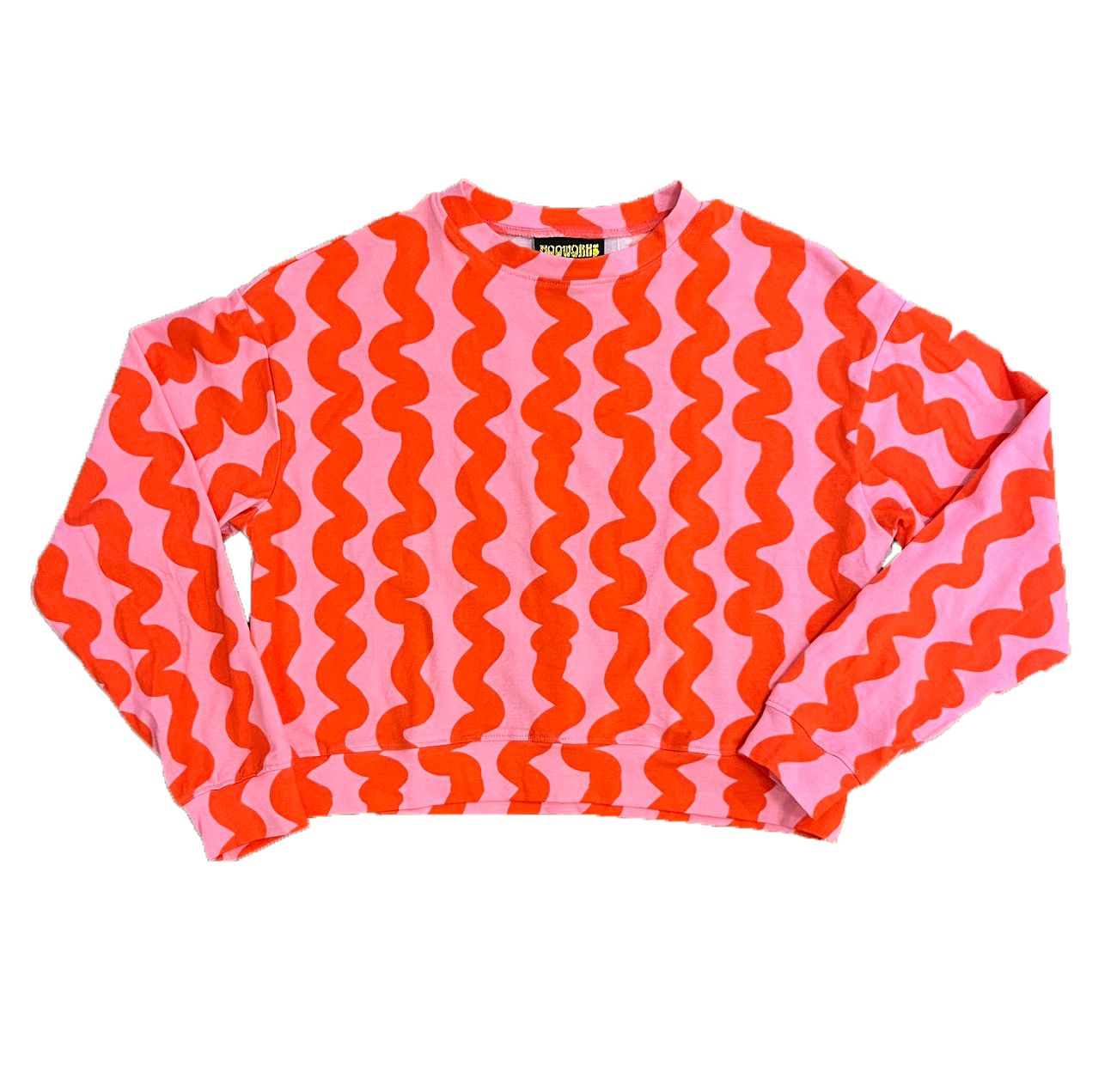 Pink Squiggle Track Top