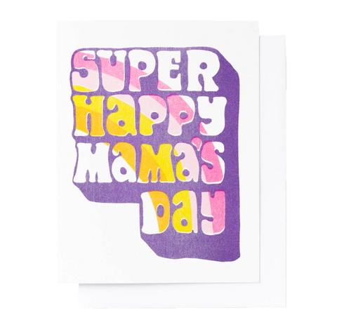 Super Happy Mama's Day greeting card