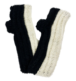 Two Toned Fingerless Gloves