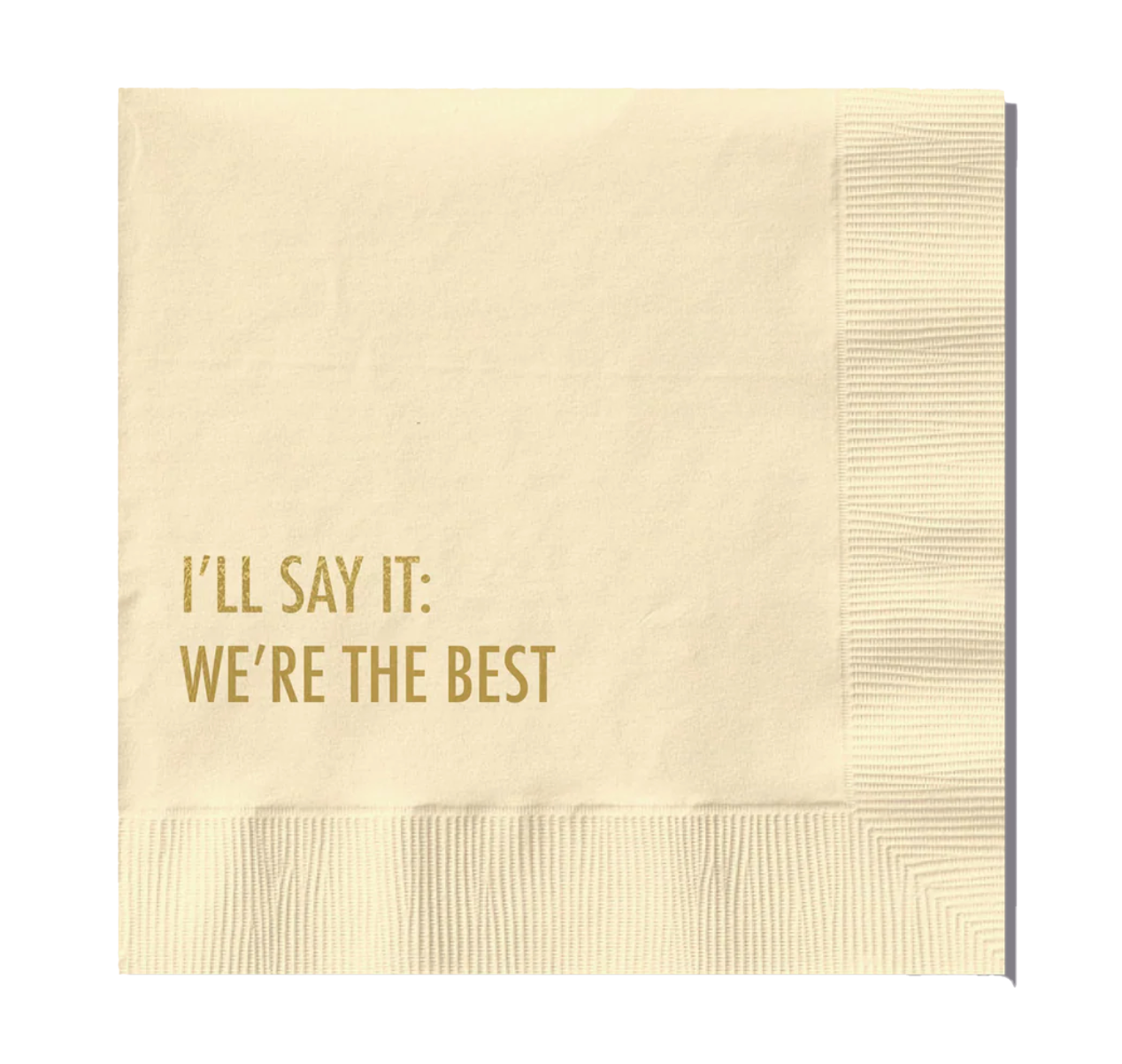 We're the Best cocktail napkins
