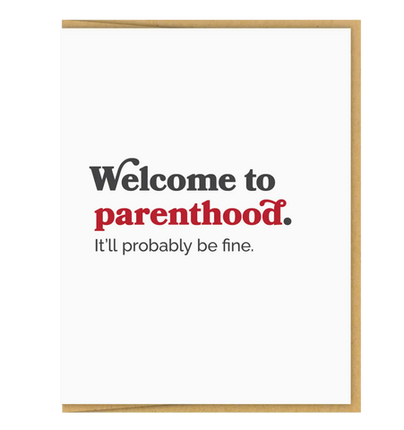Welcome to Parenthood card