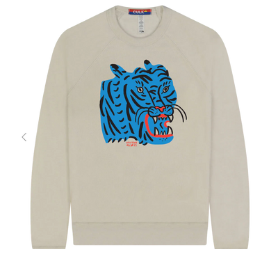 Blue Tiger Crew Sweatshirt