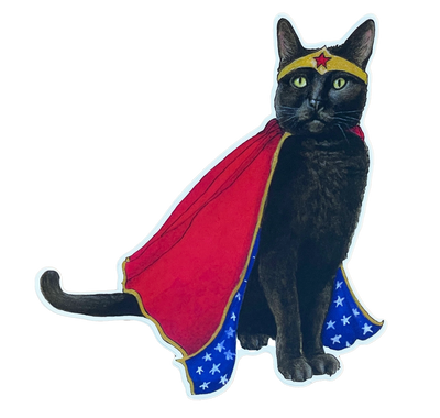 Wonder Cat Sticker