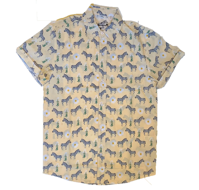 Zebra Button Front Shirt