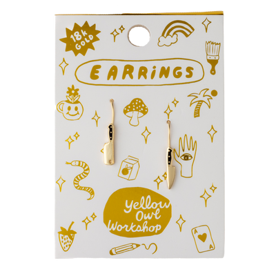 Knife and Cleaver Drop Earrings