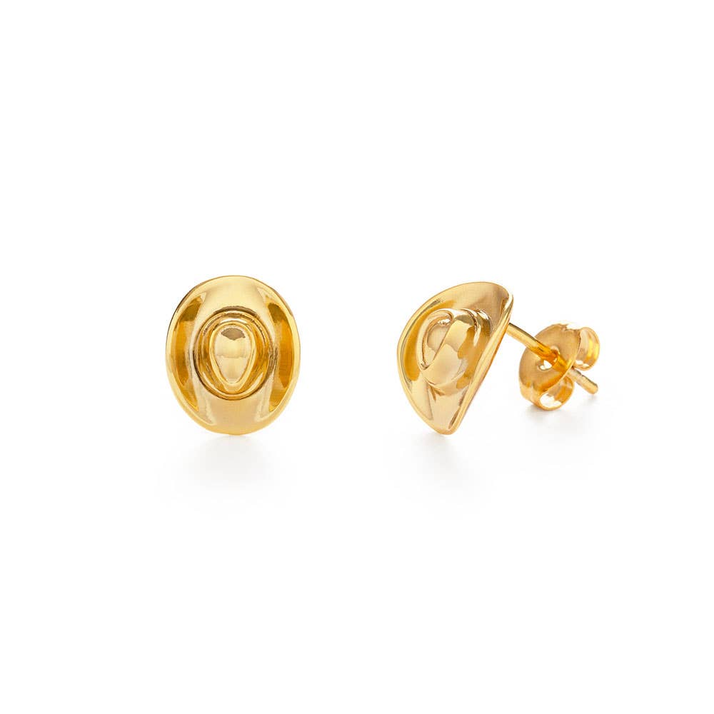 Cowboy Hat Stud Earrings