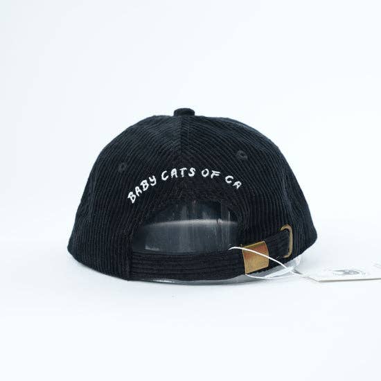 Black Cat Corduroy Hat Kids