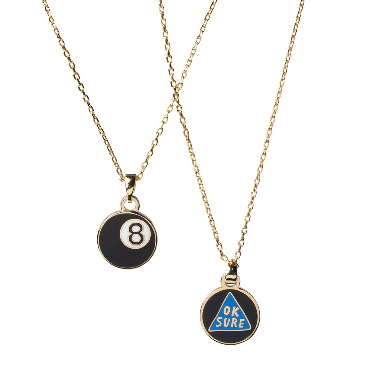 Magic 8 Ball Pendant Necklace