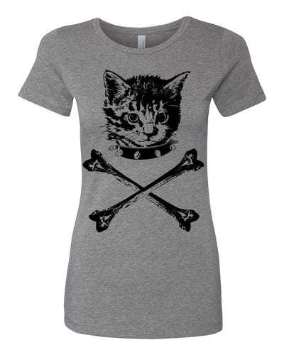 Kitten Xbones Womens Tshirt