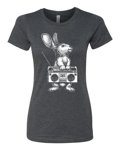 Rabbit Boombox Womens TShirt