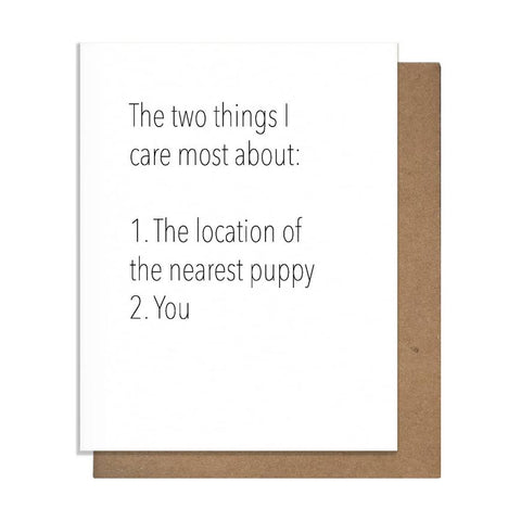 Two Things Card