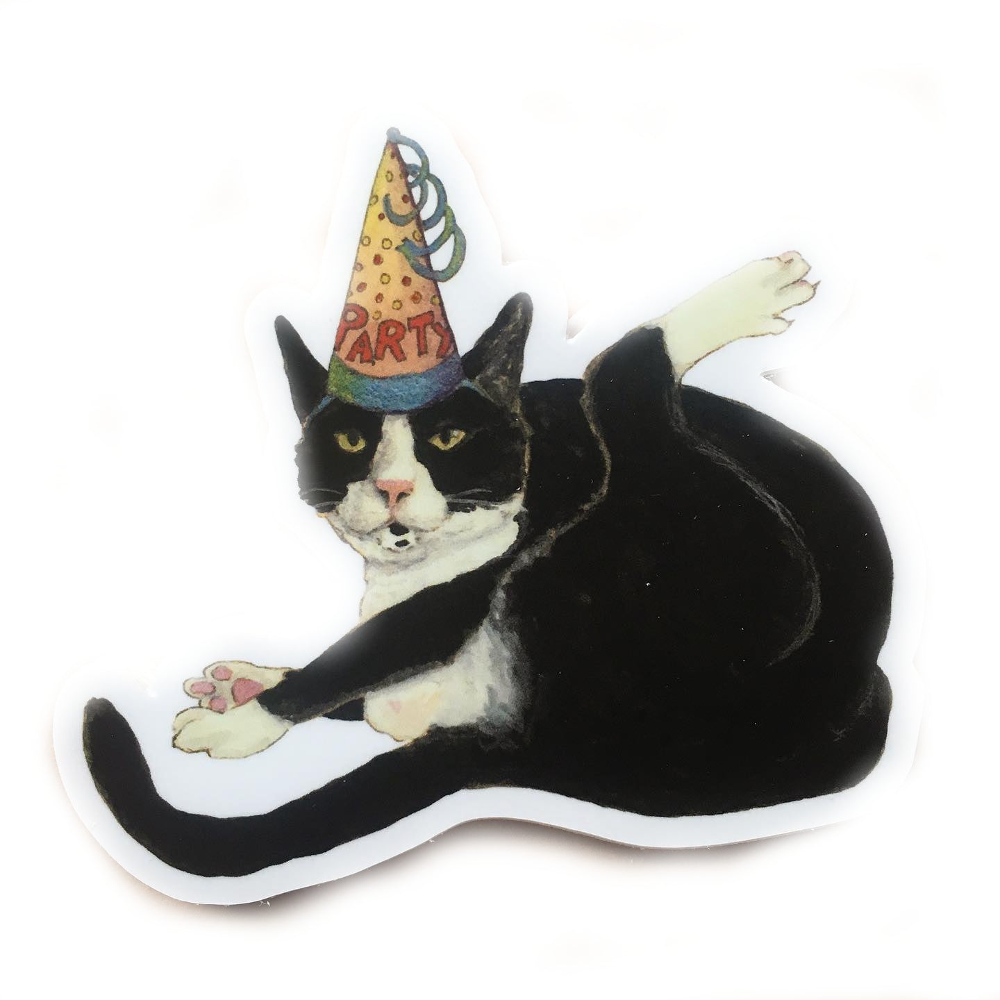 Party Cat Sticker
