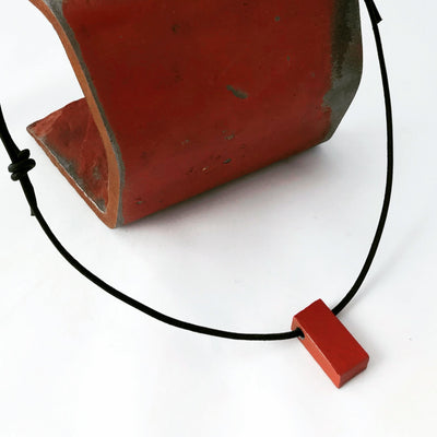 Leather Slipknot Necklace Made from the GG Bridge