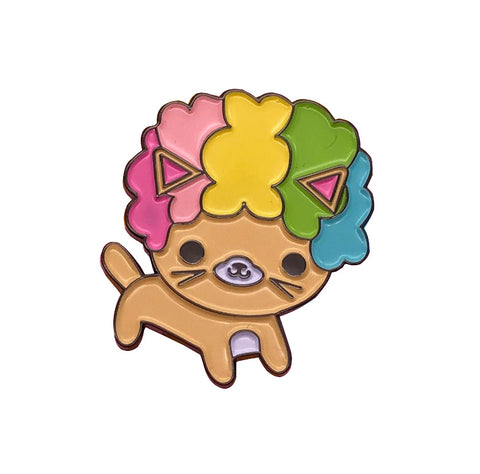 Afro Cat Pin