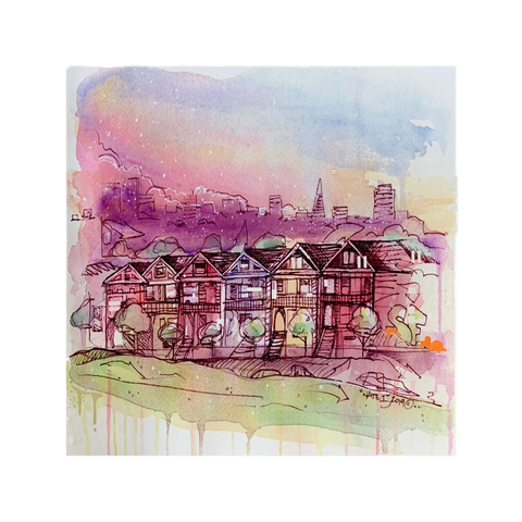 Alamo Houses Art Print