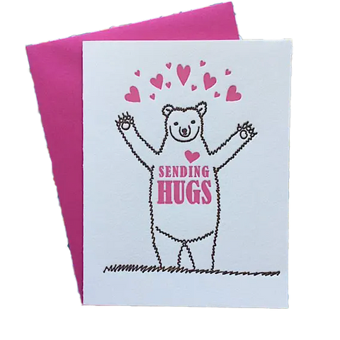 Bear Hugs Letterpress card