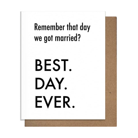 Best Day Married Card