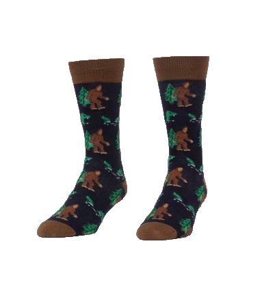 Bigfoot and Nessie Men's socks