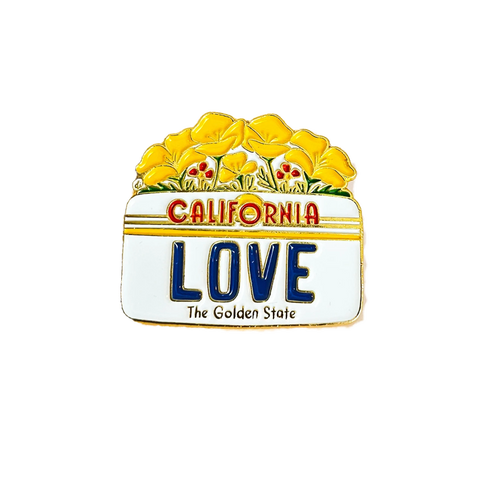 CA License Enamel Pin