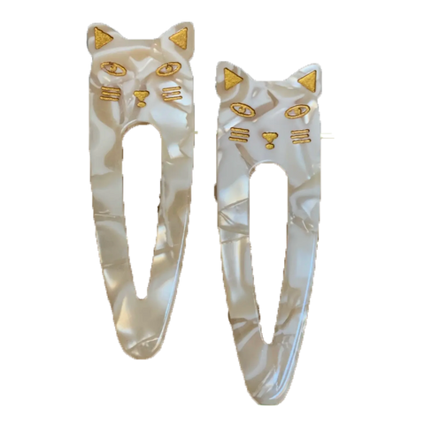 Cat Head hair clip