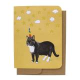 Cat Unicorn Greeting Card