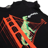 Dinosaur on the Golden Gate Bridge Kid's T-Shirt