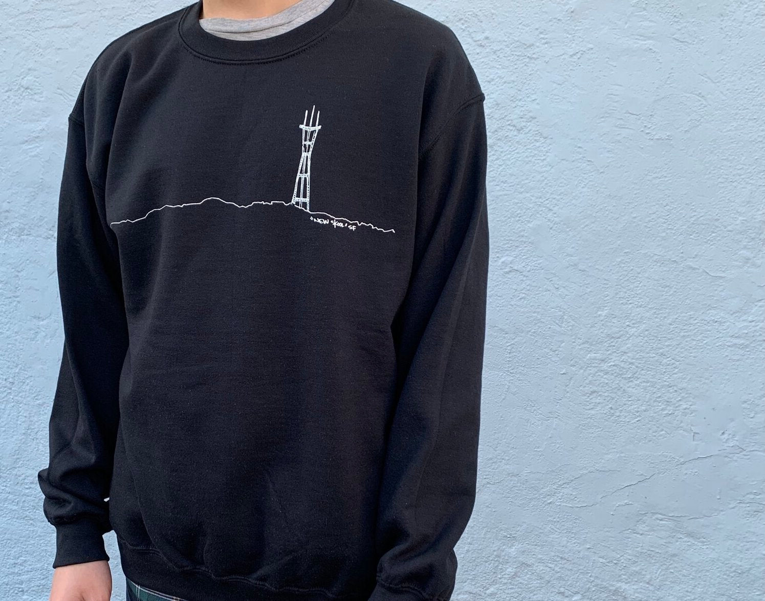 Sutro Tower Crew Pullover - Black