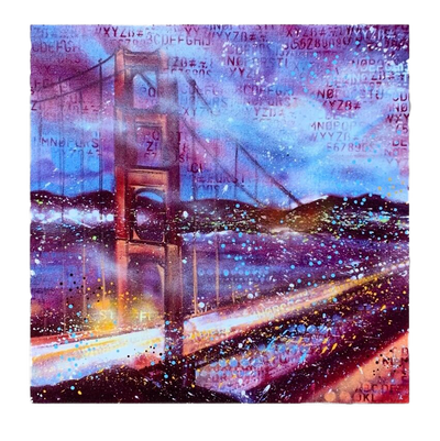 GGB at Night Art Print