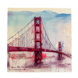 Graffiti GGB Art Print