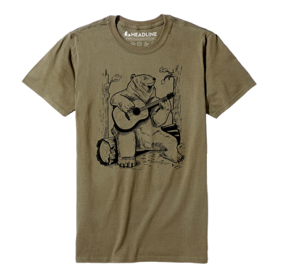Acoustic Guitar Bear T-shirt