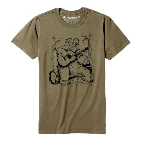 Acoustic Guitar Bear T-shirt