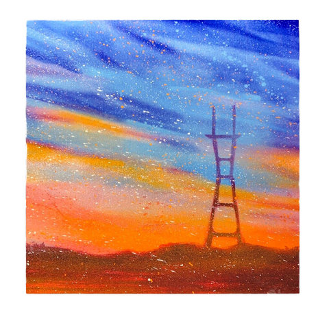 Hazy Sutro Art Print