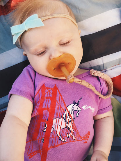 Unicorn on the Golden Gate Bridge Onesie