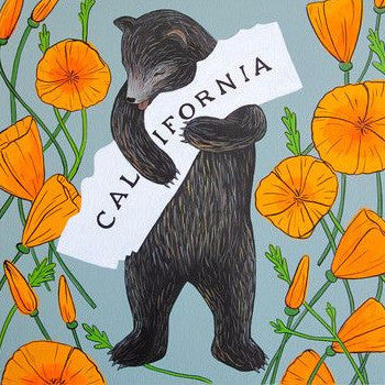 I Love You California Poppy Print
