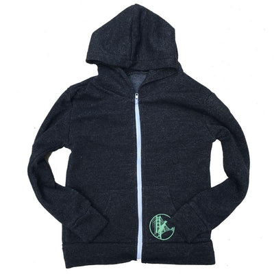 DINOSAUR ON THE GOLDEN GATE BRIDGE KID'S HOODIE