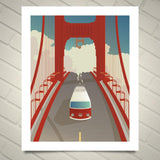 VW Buses in San Francisco art prints